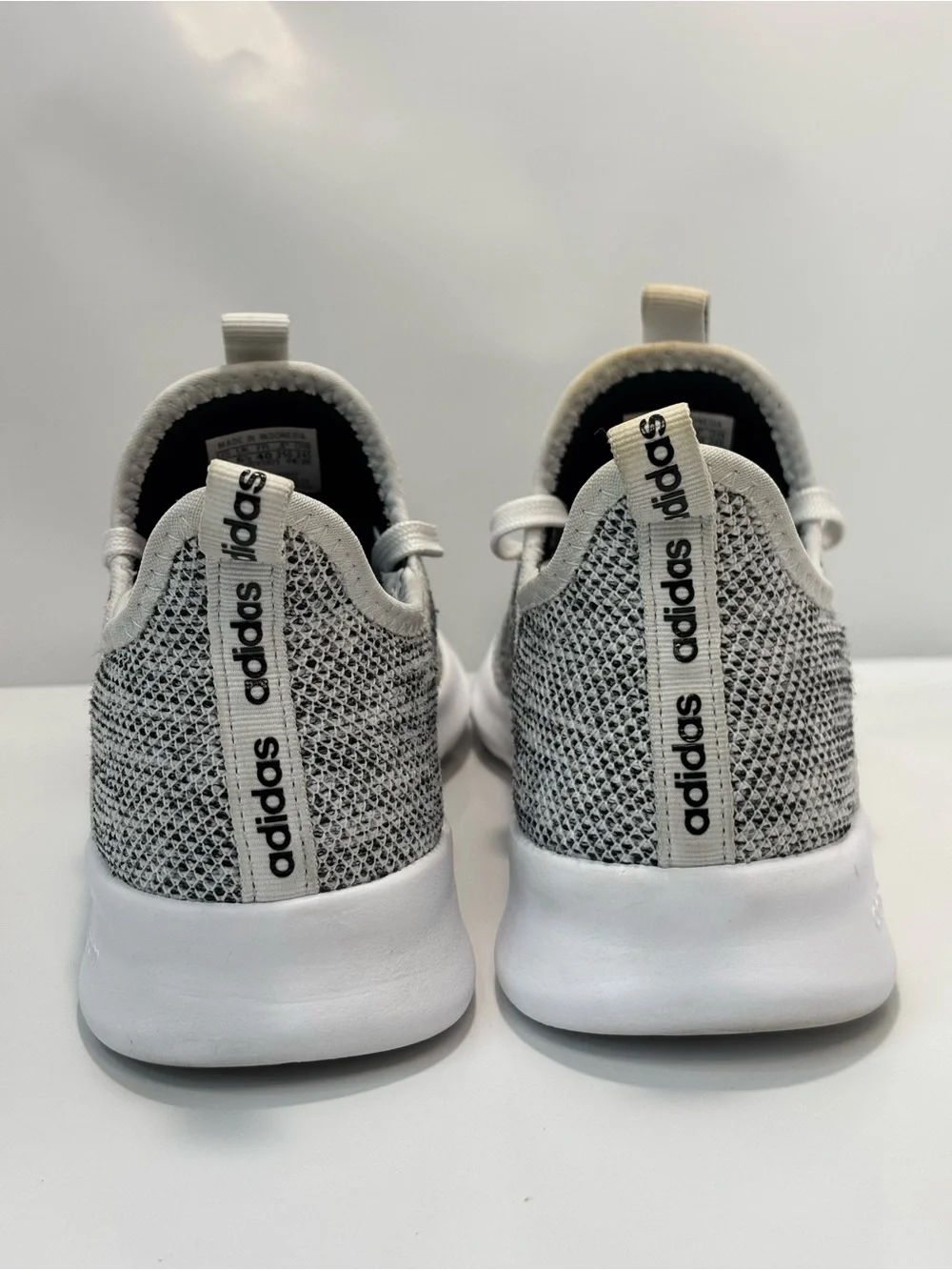 Adidas Cloudfoam Pure Women's Size 8 Cloud White/Black Shoes Sneakers DB0695